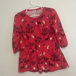 Polarn O. Pyret Pink Dress with Animal Print